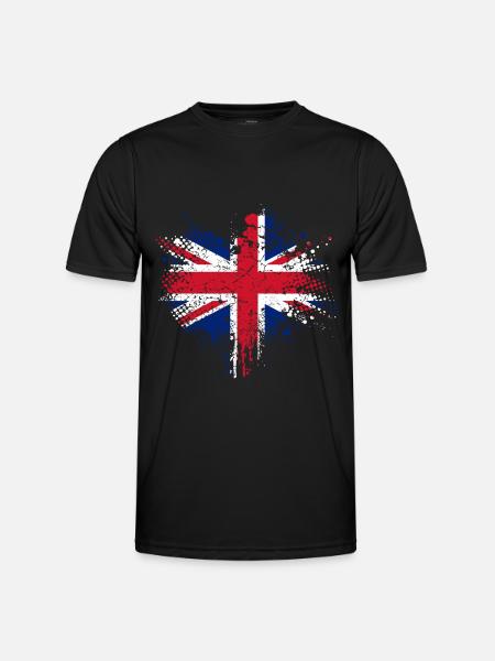 Union Jack - British Flag - Men's Functional T-Shirt - black