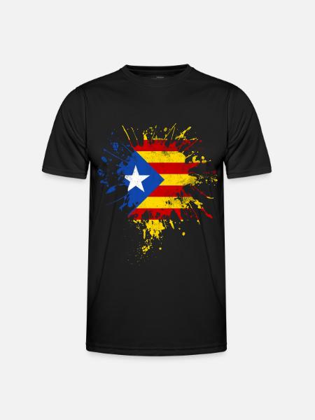 Catalonia flag - Men's Functional T-Shirt - black