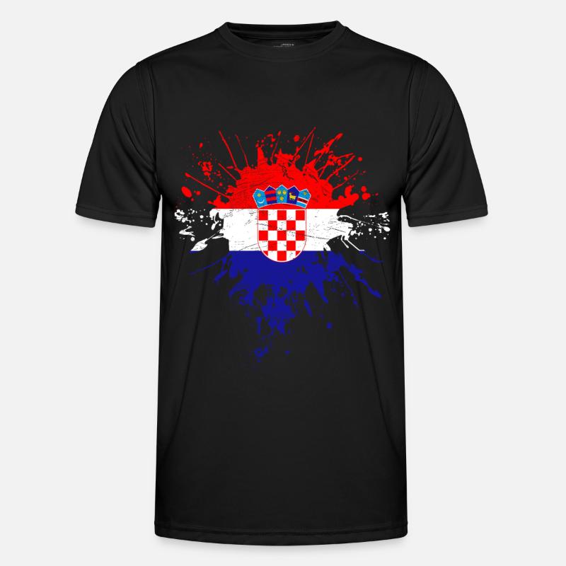 Croatie Drapeau T-shirt sport Homme