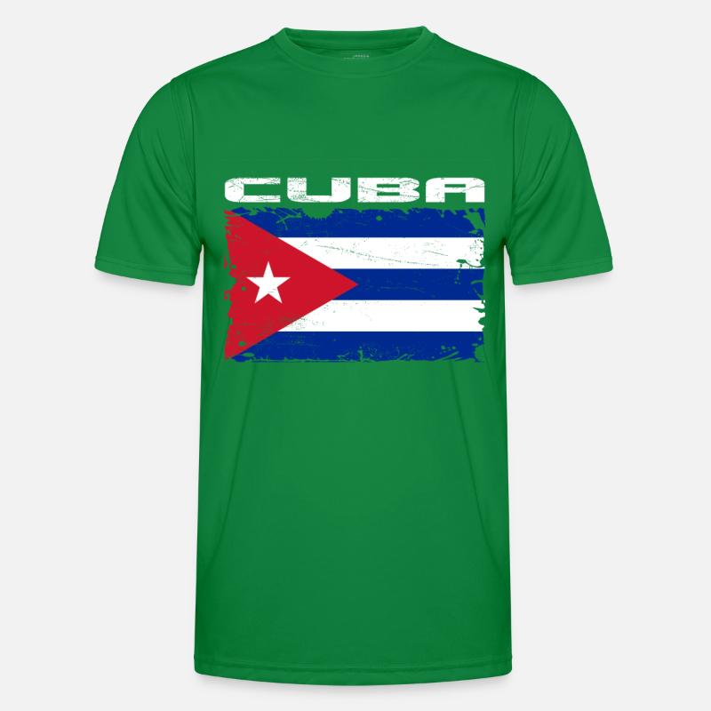 Cuba drapeau T-shirt sport Homme