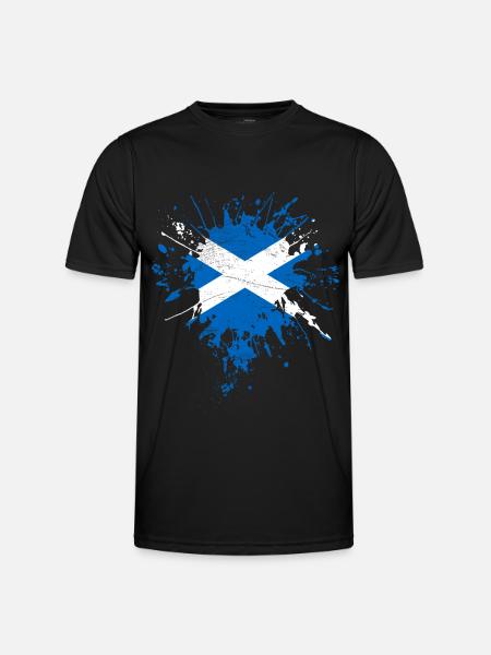 Scotland Flag - Men's Functional T-Shirt - black