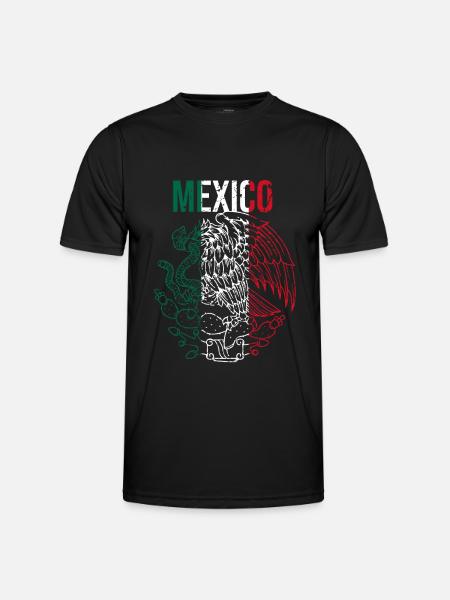 Mexico Coat of Arms - Men's Functional T-Shirt - black