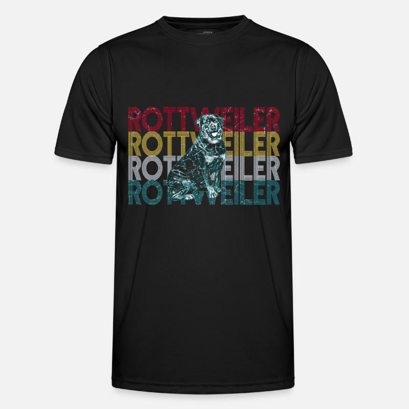 Rottweiler - Männer Funktions-T-Shirt - Schwarz