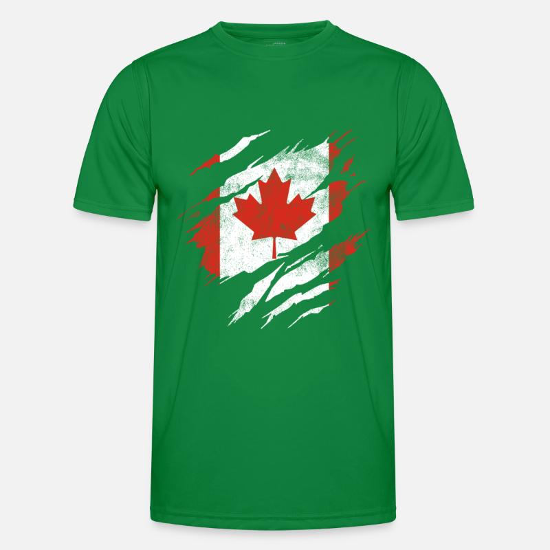 Drapeau du Canada T-shirt sport Homme