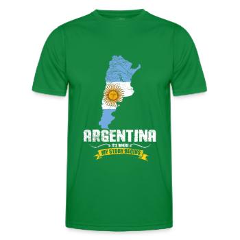 Argentine - T-shirt sport Homme - vert - Devant - AI Model Male 178 dark (178cm)