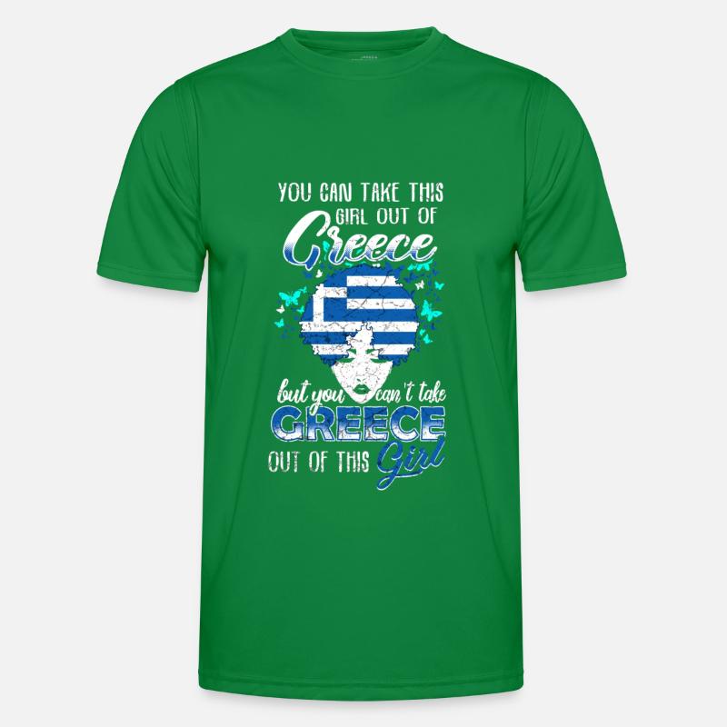 Griechisches Mädchen Männer Funktions-T-Shirt