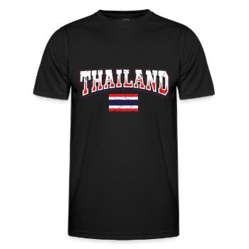 Thaïlande - T-shirt sport Homme - noir - Devant - AI Model Male 178 dark (178cm)