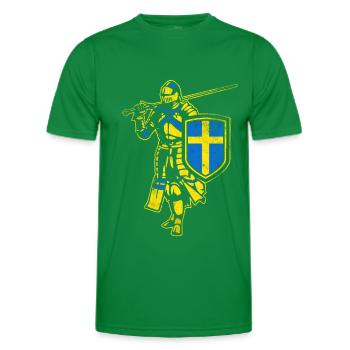 Chevalier suédois - T-shirt sport Homme - vert - Devant - AI Model Male 178 dark (178cm)