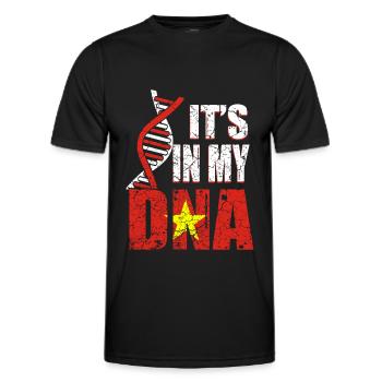 Vietnam ist in meiner DNA - Männer Funktions-T-Shirt - Schwarz - Vorne - AI Model Male 178 dark (178cm)