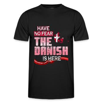 Drôle de Danois - T-shirt sport Homme - noir - Devant - AI Model Male 178 dark (178cm)