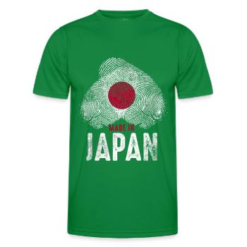 Made in Japan - T-shirt sport Homme - vert - Devant - AI Model Male 178 dark (178cm)
