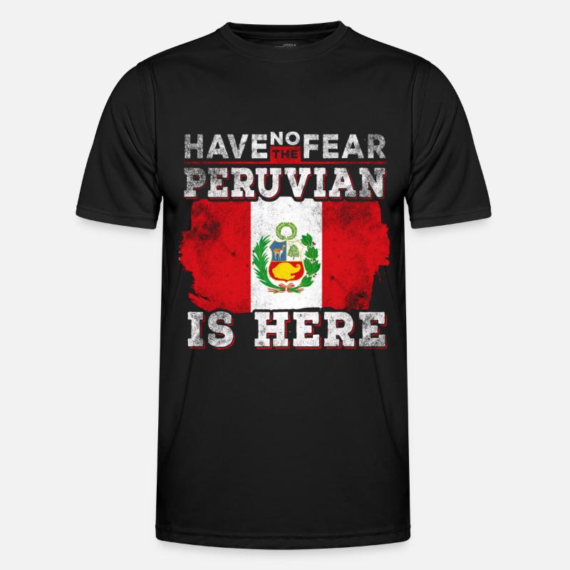 Funny Peruvian - Men's Functional T-Shirt - black