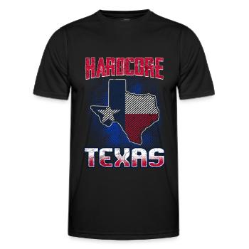 Texas - T-shirt sport Homme - noir - Devant - AI Model Male 178 dark (178cm)