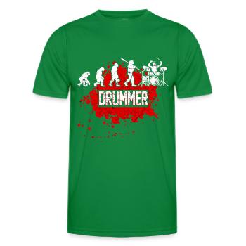 Batteur - T-shirt sport Homme - vert - Devant - AI Model Male 178 dark (178cm)