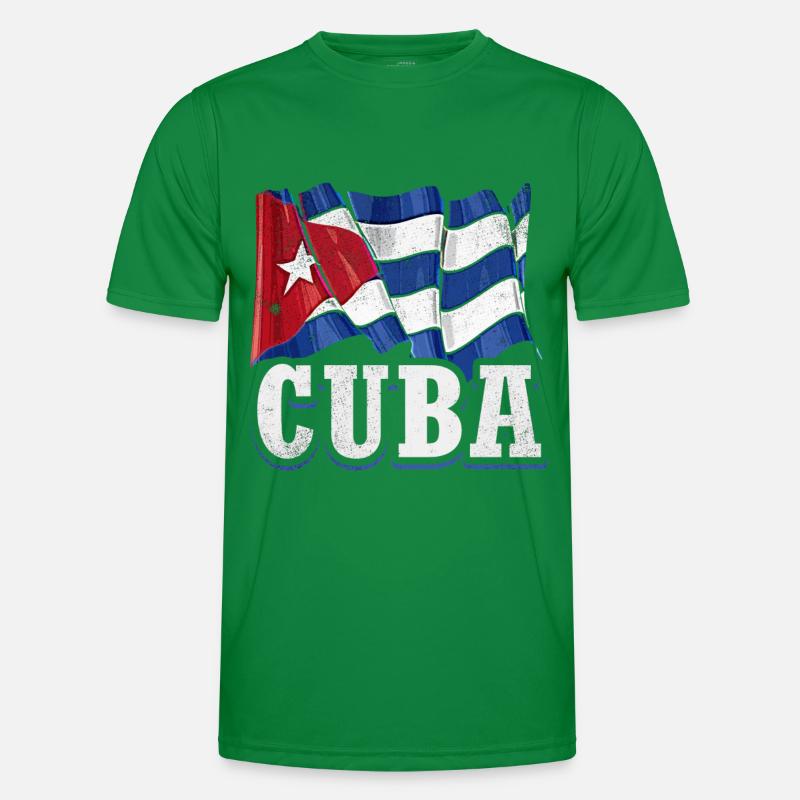 Cuba drapeau T-shirt sport Homme