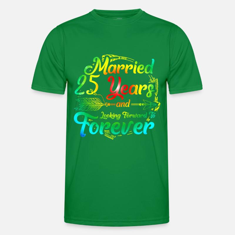 25e anniversaire de mariage T-shirt sport Homme