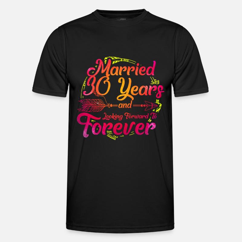 30e anniversaire de mariage T-shirt sport Homme