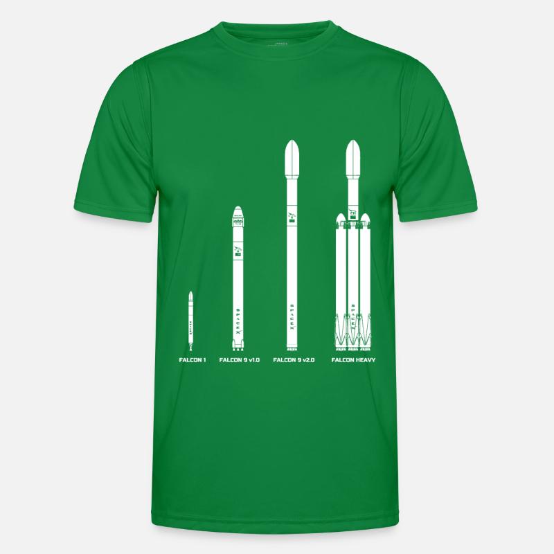 Falcon Raketen Evolution Männer Funktions-T-Shirt