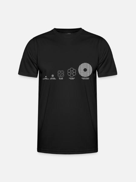 Teleskope & Weltraumteleskope - Männer Funktions-T-Shirt - Schwarz