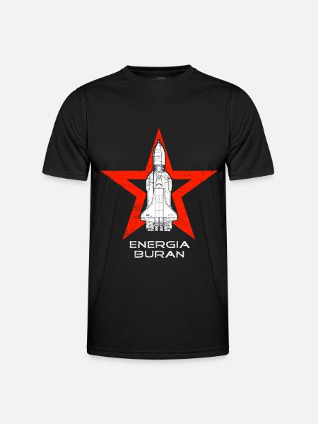 Energia Rocket & Buran Shuttle - Men's Functional T-Shirt - black