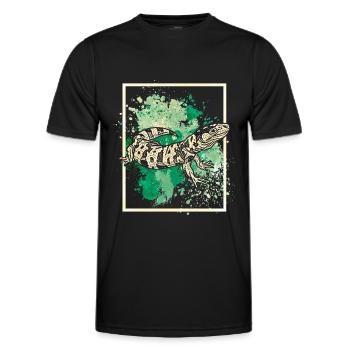 Salamander - Männer Funktions-T-Shirt - Schwarz - Vorne - AI Model Male 178 dark (178cm)