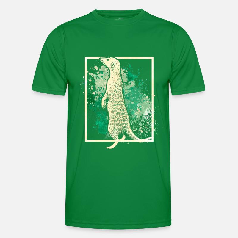 Erdmännchen Männer Funktions-T-Shirt