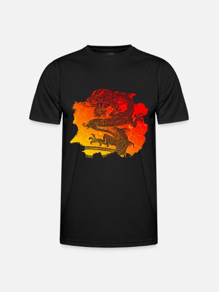 Chinese Dragon - Men's Functional T-Shirt - black