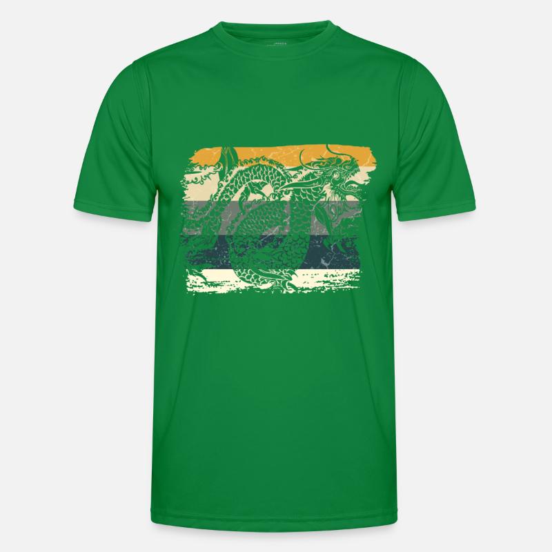 Chinesischer Drache Männer Funktions-T-Shirt
