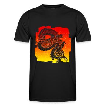Dragon - T-shirt sport Homme - noir - Devant - AI Model Male 178 dark (178cm)