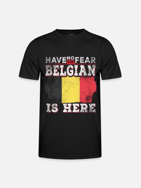 Funny Belgian - Men's Functional T-Shirt - black