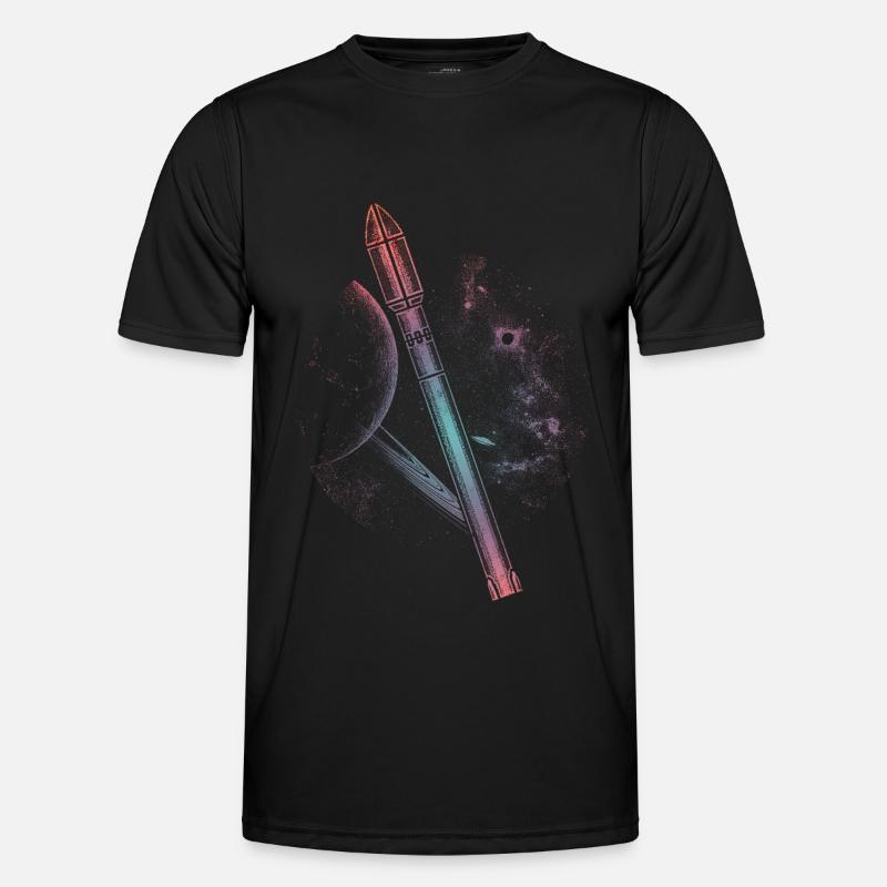 Falcon 9 Rocket - Men's Functional T-Shirt - black