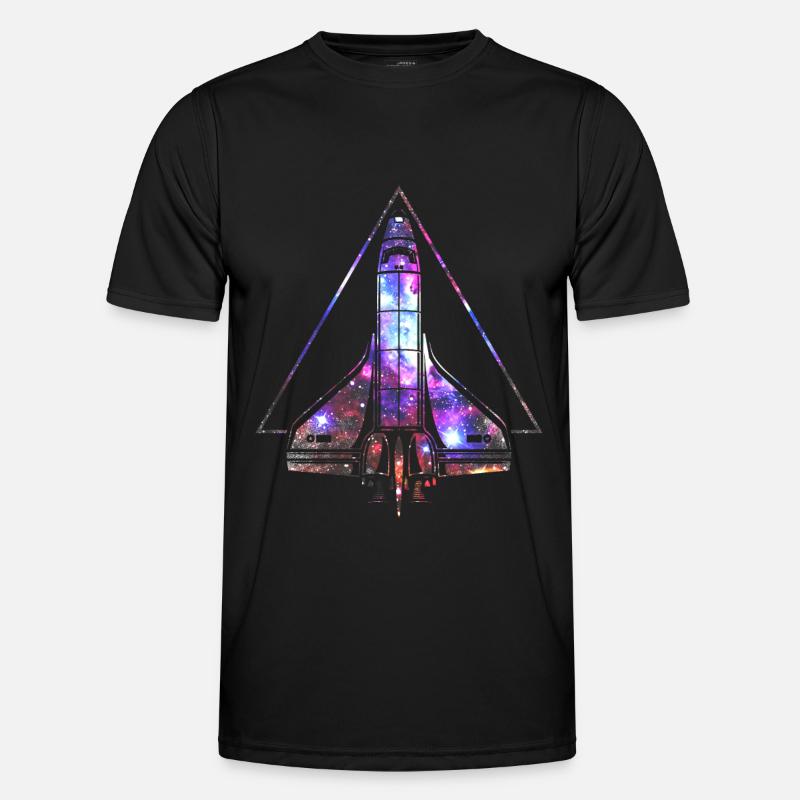 Space Shuttle Männer Funktions-T-Shirt