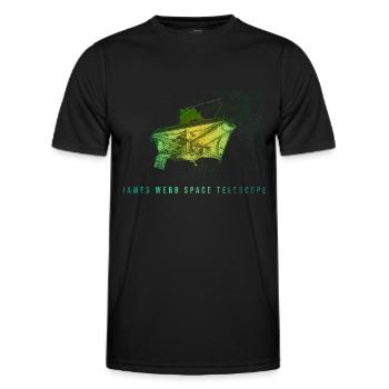 James Webb Weltraum Teleskop - Männer Funktions-T-Shirt - Schwarz - Vorne - AI Model Male 178 dark (178cm)