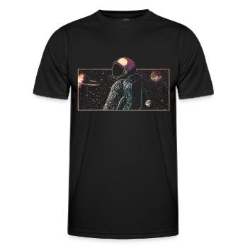 Astronaut - T-shirt sport Homme - noir - Devant - AI Model Male 178 dark (178cm)