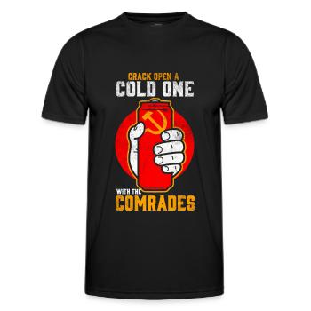 Communism - Funny saying - Men's Functional T-Shirt - black - Front - AI Model Male 178 dark (178cm)