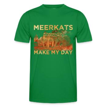 Suricates - T-shirt sport Homme - vert - Devant - AI Model Male 178 dark (178cm)