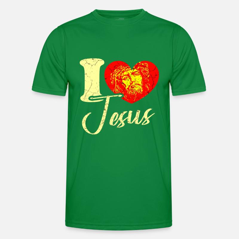 I love Jesus Men's Functional T-Shirt