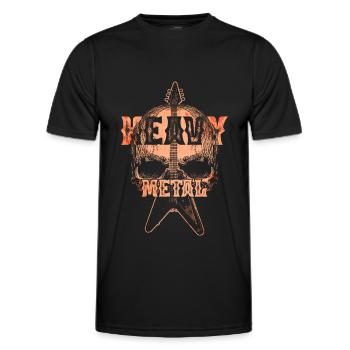 Heavy Metal - Männer Funktions-T-Shirt - Schwarz - Vorne - AI Model Male 178 dark (178cm)