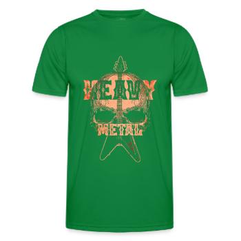 Métal lourd - T-shirt sport Homme - vert - Devant - AI Model Male 178 dark (178cm)