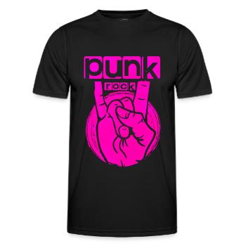 Punk Rock - T-shirt sport Homme - noir - Devant - AI Model Male 178 dark (178cm)