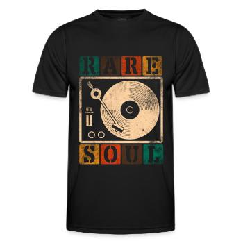 Musique Soul - T-shirt sport Homme - noir - Devant - AI Model Male 178 dark (178cm)