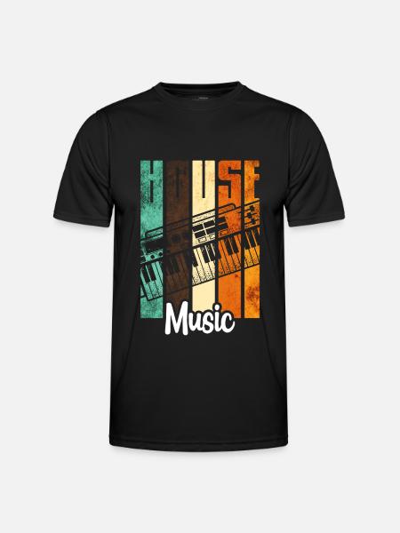House Music - Men's Functional T-Shirt - black