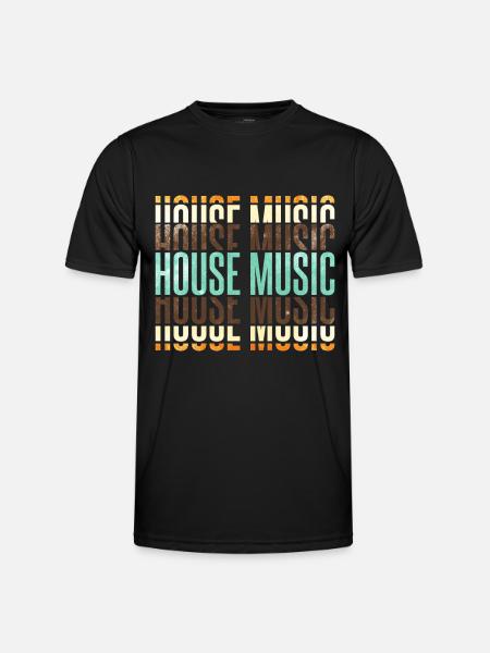House Music - Men's Functional T-Shirt - black