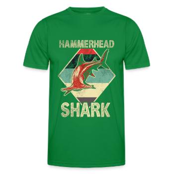 Requin marteau - T-shirt sport Homme - vert - Devant - AI Model Male 178 dark (178cm)