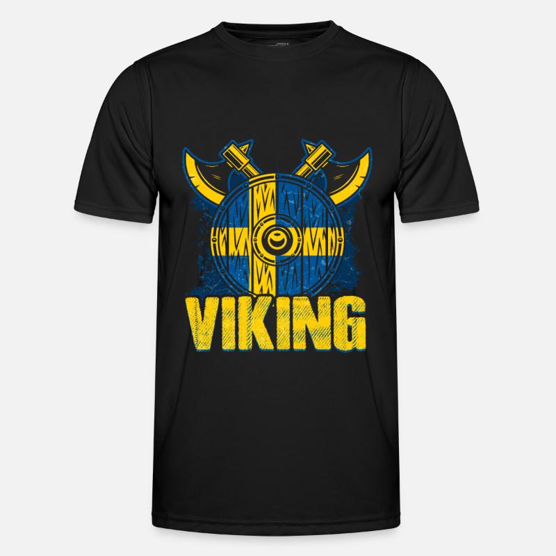 Schwedischer Wikinger Männer Funktions-T-Shirt