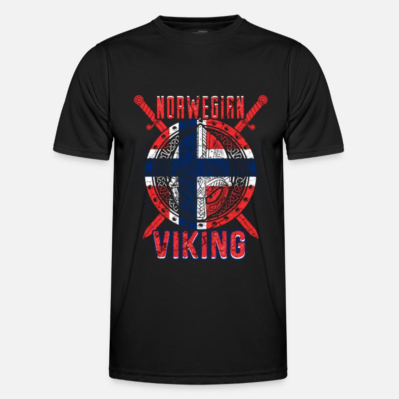 Norwegischer Wikinger Männer Funktions-T-Shirt