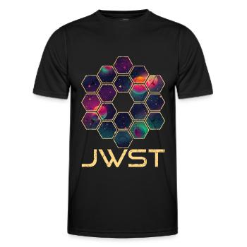 James Webb Weltraum Teleskop - Männer Funktions-T-Shirt - Schwarz - Vorne - AI Model Male 178 dark (178cm)