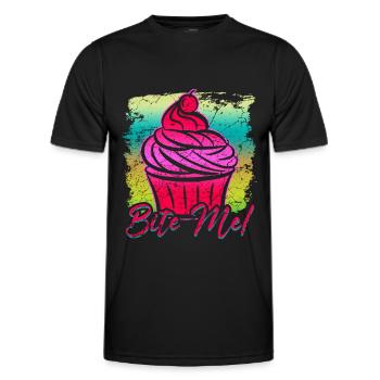 Cupcake - Männer Funktions-T-Shirt - Schwarz - Vorne - AI Model Male 178 dark (178cm)