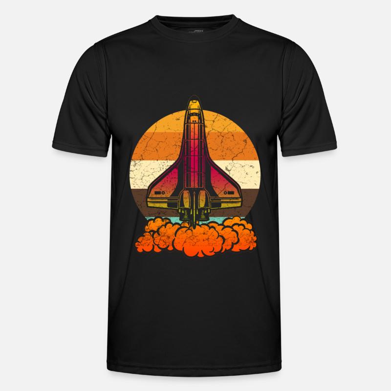 Space Shuttle Männer Funktions-T-Shirt
