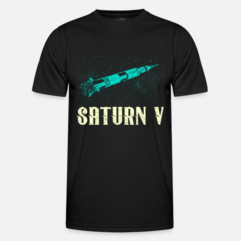 Saturn V Rocket - Men's Functional T-Shirt - black